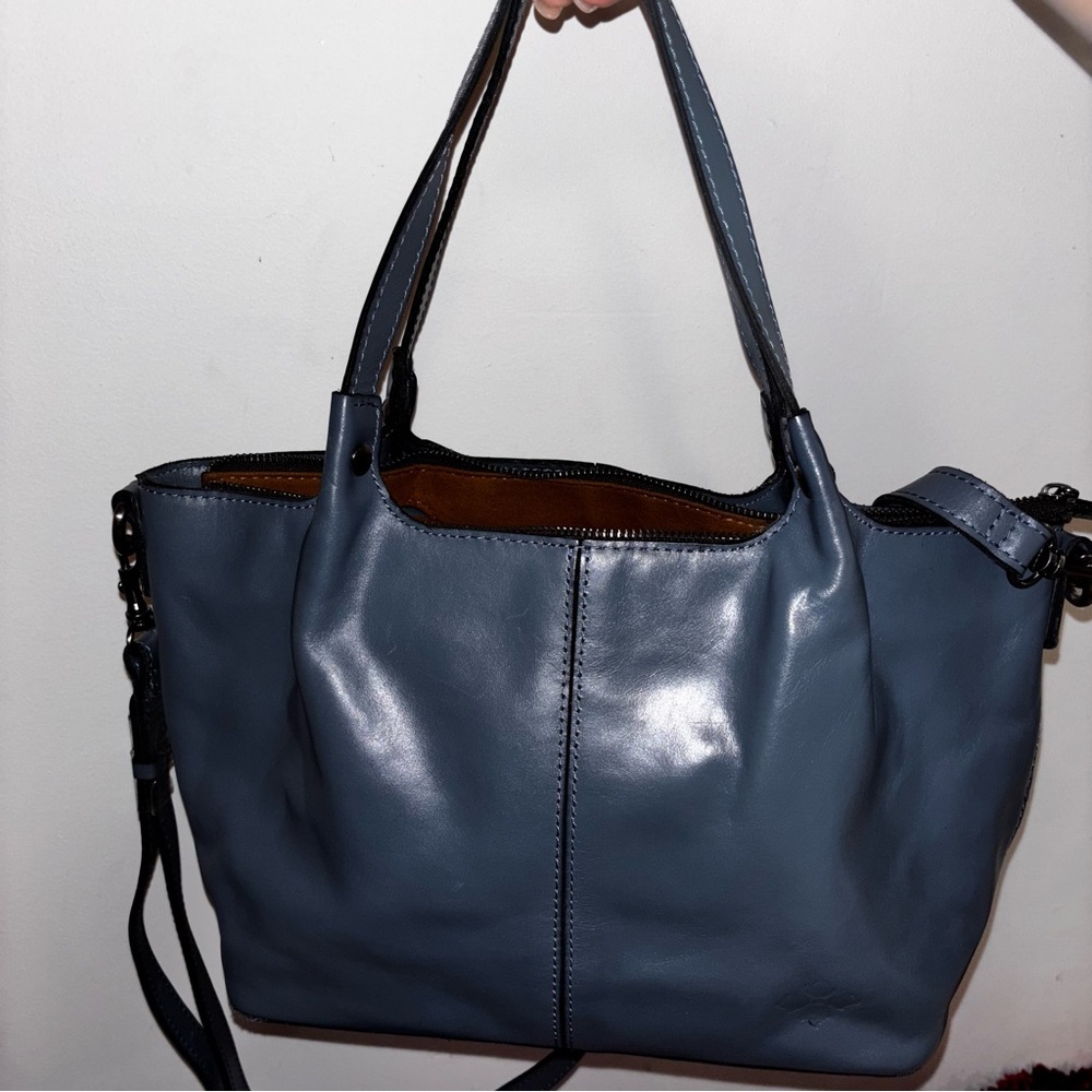 Patricia Nash Argenta leather satchel tote bag